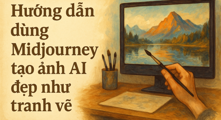 Huong dan dung Midjourney tao anh AI dep nhu tranh ve